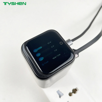 Changeable Plug 70W Display Charger with Retractable Cable GaN Phone Charger