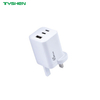 65W PD GaN Fast Charger 2C1A Foldable US Plug Travel Charger OEM