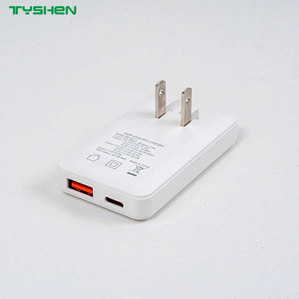 65W Pd Dual Port Us Foldable Swappable Plug Laptop Charger OEM