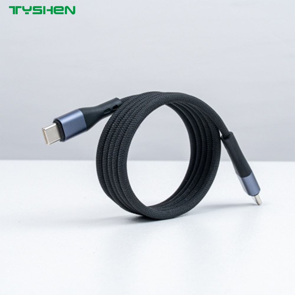 27W/60W Magnetic Braided Fast Charging Cable for iP/hone And/roid