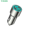 72W Dual USB-C Aluminum Car Charger PD Fast Charging Adapter