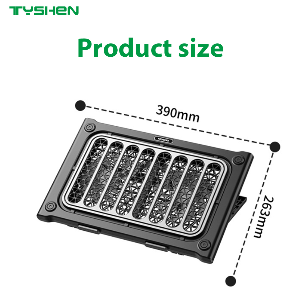 Adjustable Laptop Cooling Pad with Silent Fan Ergonomic Notebook Stand for Gaming