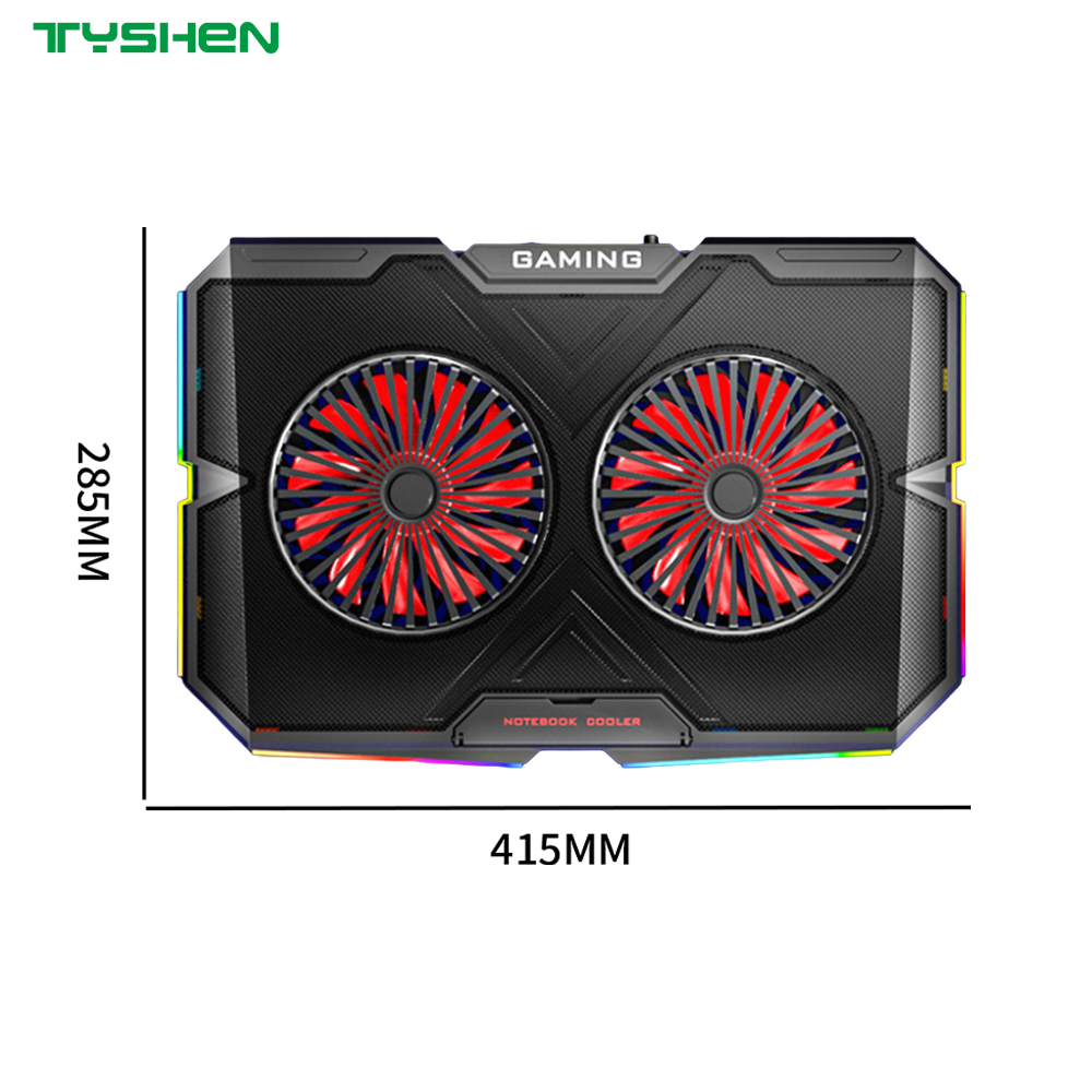 RGB Gaming Laptop Cooler with RGB Lights and Dual USB Ports