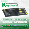 Tri-Mode Wireless Mini Keyboard OEM Supplier Bluetooth 2.4G Rechargeable Compact Design