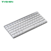 Dual Mode Round Keycaps Wireless Keyboard Bluetooth 2.4G with Stand Slim