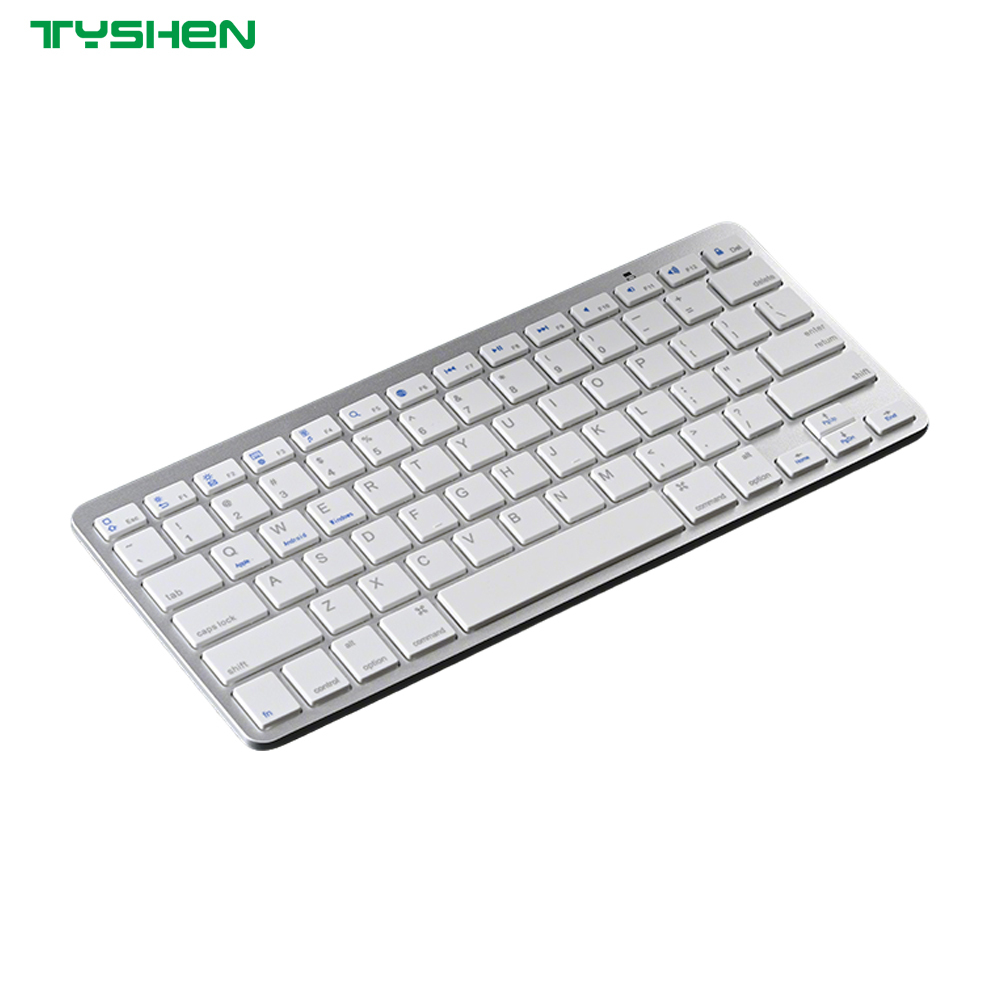 Dual Mode Round Keycaps Wireless Keyboard Bluetooth 2.4G with Stand Slim
