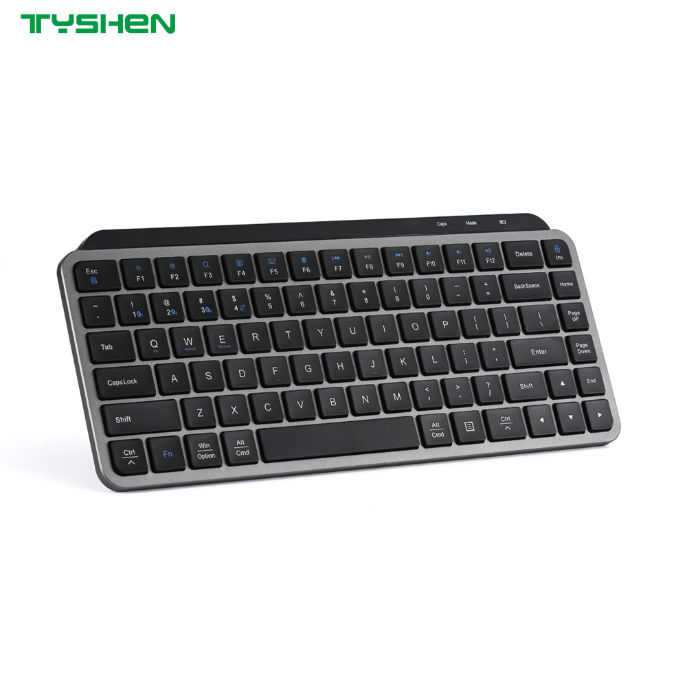 OEM 84 Keys Wireless Keyboard with Bluetooth 2.4G Portable Office Keyboard