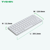 Ultra Thin 78 Keys Wireless Aluminum Keyboard for Tablet Laptop Office