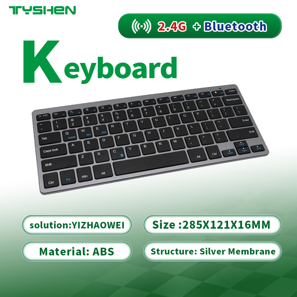 Wholesale 2.4G Bluetooth 5.0+3.0 Office Scissor Structure Stable Desktop Use Keyboard
