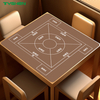 Unstitched Edge Custom Square Rubber Poker Game Mat For 4 Players Entertainment