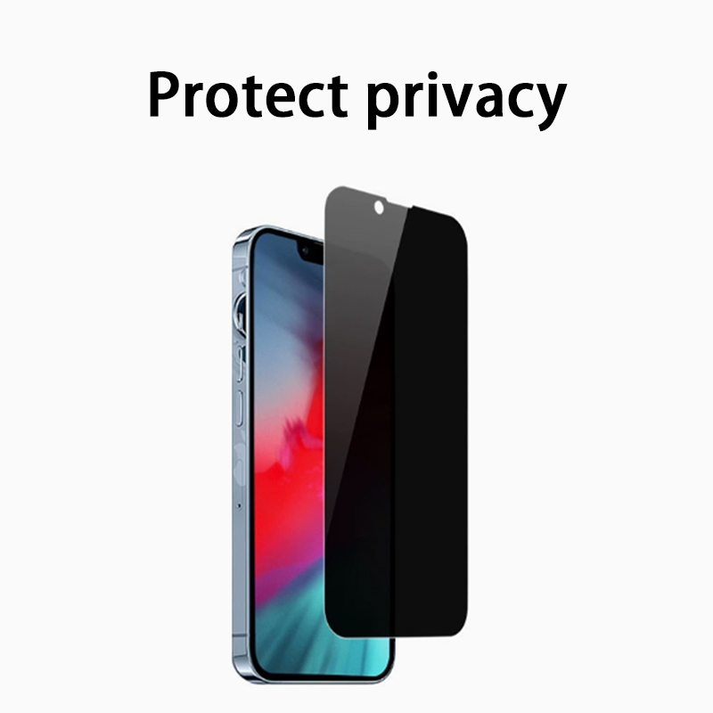 Wholesale Privacy Tempered Glass Screen Protector for iPhone 15 Pro Max 16 Plus Anti Spy