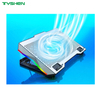 RGB Single-Fan Adjustable Gaming Laptop Cooling Fan with Phone Holder & Dual USB