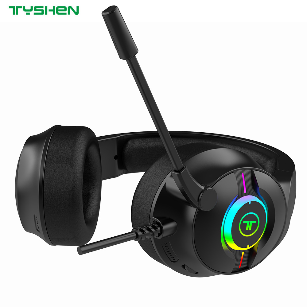 HiFi Stereo Bass RGB Gaming Wired Headset Noise Cancelling Microphone OEM
