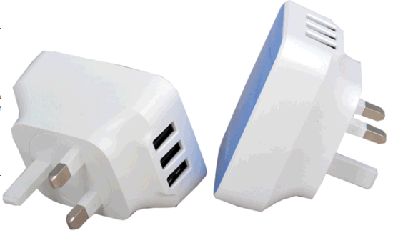 High Quality USB Power Adaptor with 3 USB Ports Output