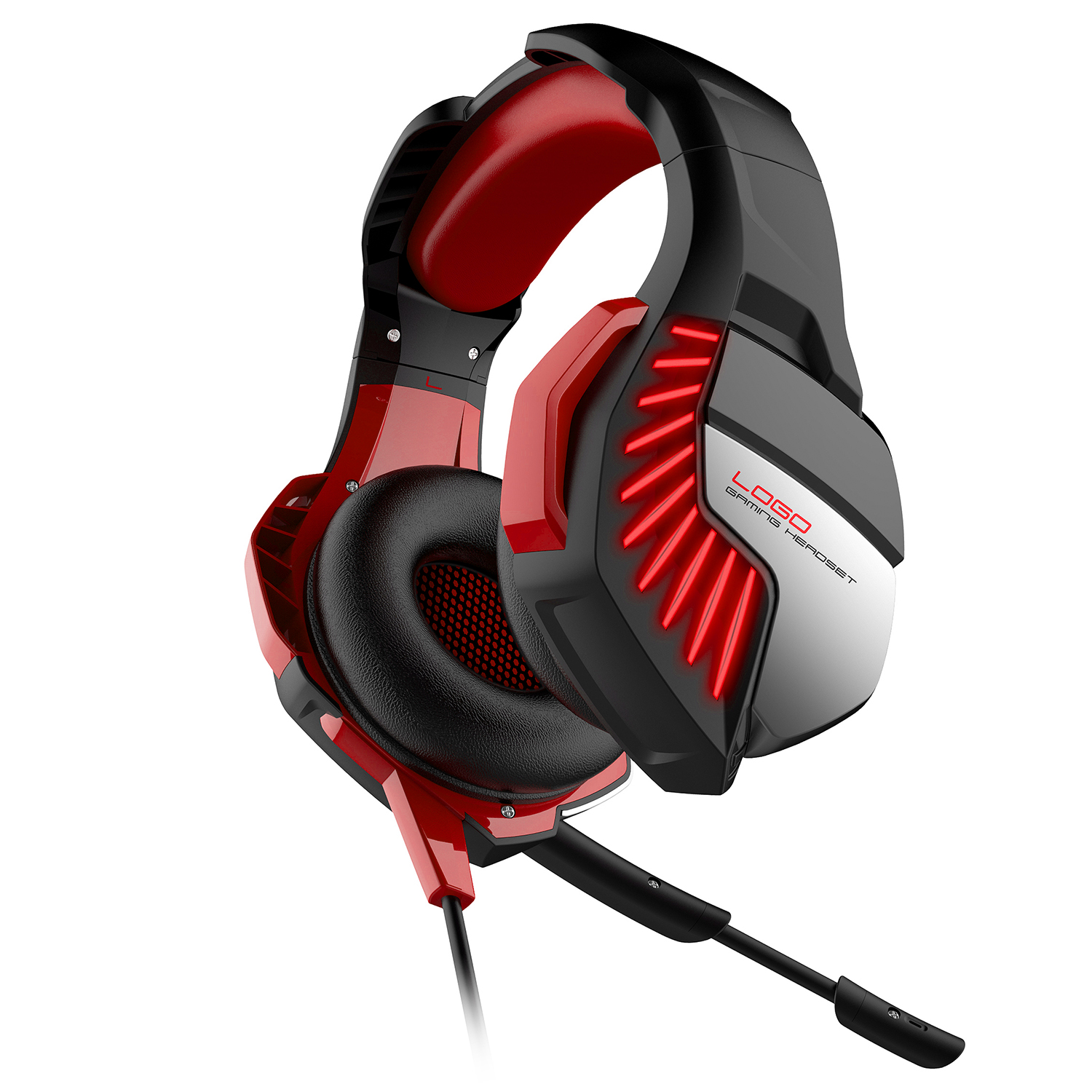 Smart Ross Digital Stereo PC Casque Gaming Headset Funny USB Headphones with Mic Popular LED Light Display Auriculares Gamer for PS4