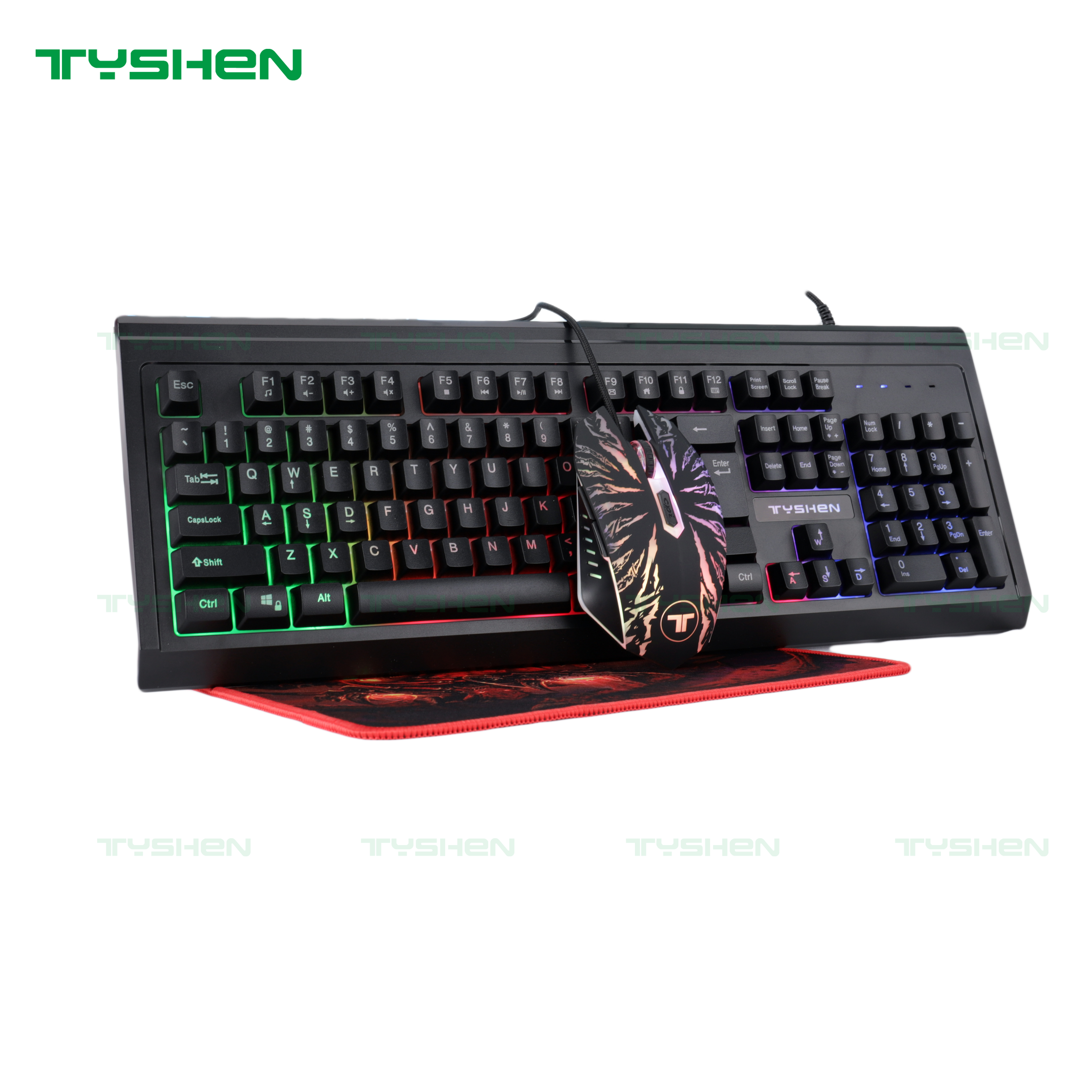 Gaming Combo 4 in1,Mous,Keyboard,Mouse Pad,Headset