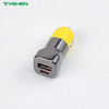 50W USB-C USB-A Fast Car Charger Zinc Alloy Dual Port Adapter