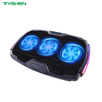 Gaming Laptop Cooling Pad with RGB Lights and 3 Fan System
