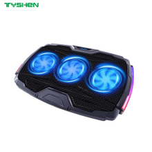 Gaming Laptop Cooling Pad with RGB Lights and 3 Fan System