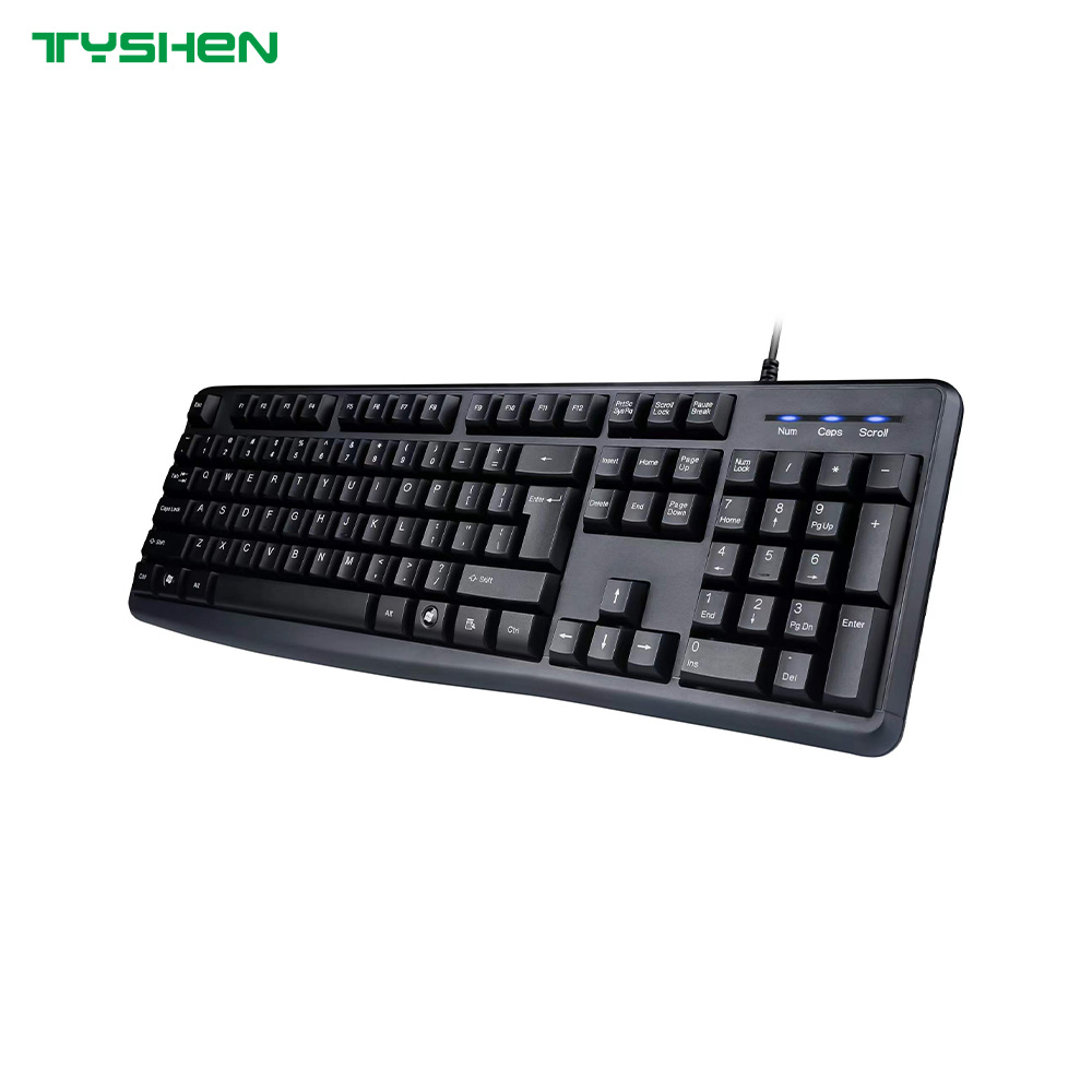 104/105 Keys Standard Office Computer Keyboard USB Plug Play China Manufacturer