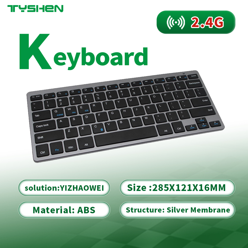 OEM Rechargeable 2.4G Compact Wireless Scissor Portable Office Typing Keyboard
