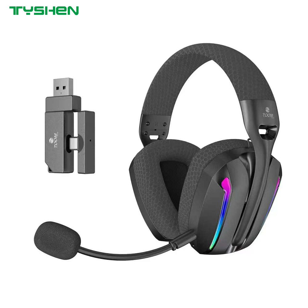 RGB Wireless Headset 5.1 Audio Bluetooth Headphones With Detachable Noise Cancelling Microphone