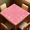 Unstitched Edge Custom Square Rubber Poker Game Mat For 4 Players Entertainment