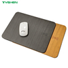 Wood Grain Wireless Charging Mouse Pad with Custom Logo