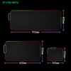 Waterproof RGB Gaming Mouse Pad with 19 Lighting Modes and Custom Logo