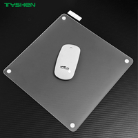 Frosted Round-Edge Glass Gaming Mouse Pad 360×300×3.2MM with Anti-Slip Base