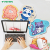 Cute Cartoon Irregular Shaped Mouse Pad with Stitched Edge and Anti-Slip Base