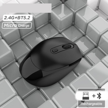 2.4G & Bluetooth Dual-Mode Wireless Mouse Adjustable DPI Type-C computer Mouse