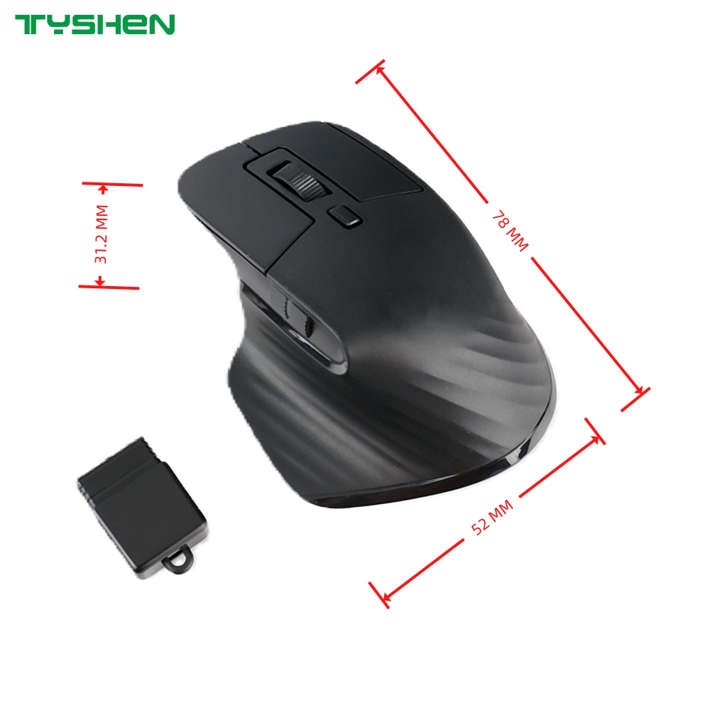 Portable Mini Ergonomic Dual Mode Wireless Computer Mouse