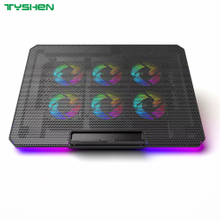 RGB 6 Fan Adjustable USB Laptop Cooling Stand