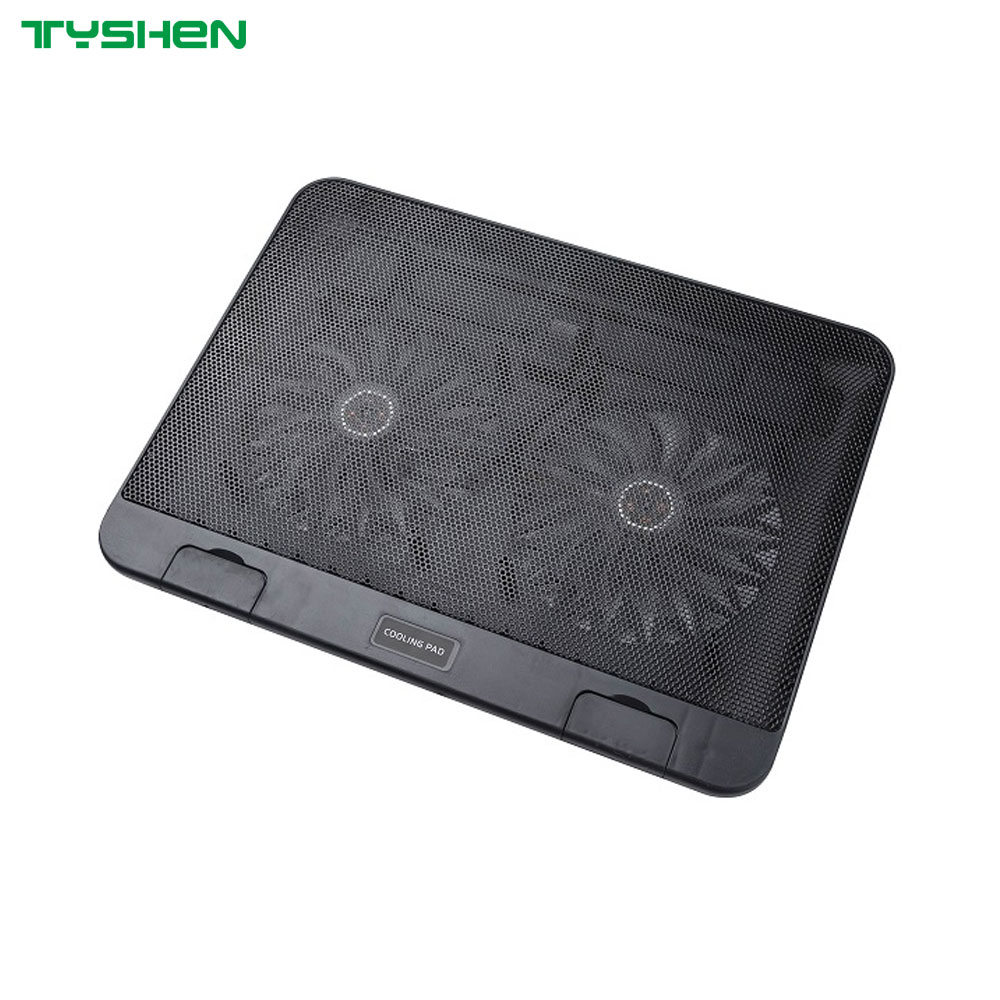 Dual Fan Industrial Metal Mesh High Efficiency Cooling Stand for 17-Inch Laptop