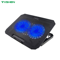 RGB 14CM Speed Control 2 Fan Laptop Cooling Stand