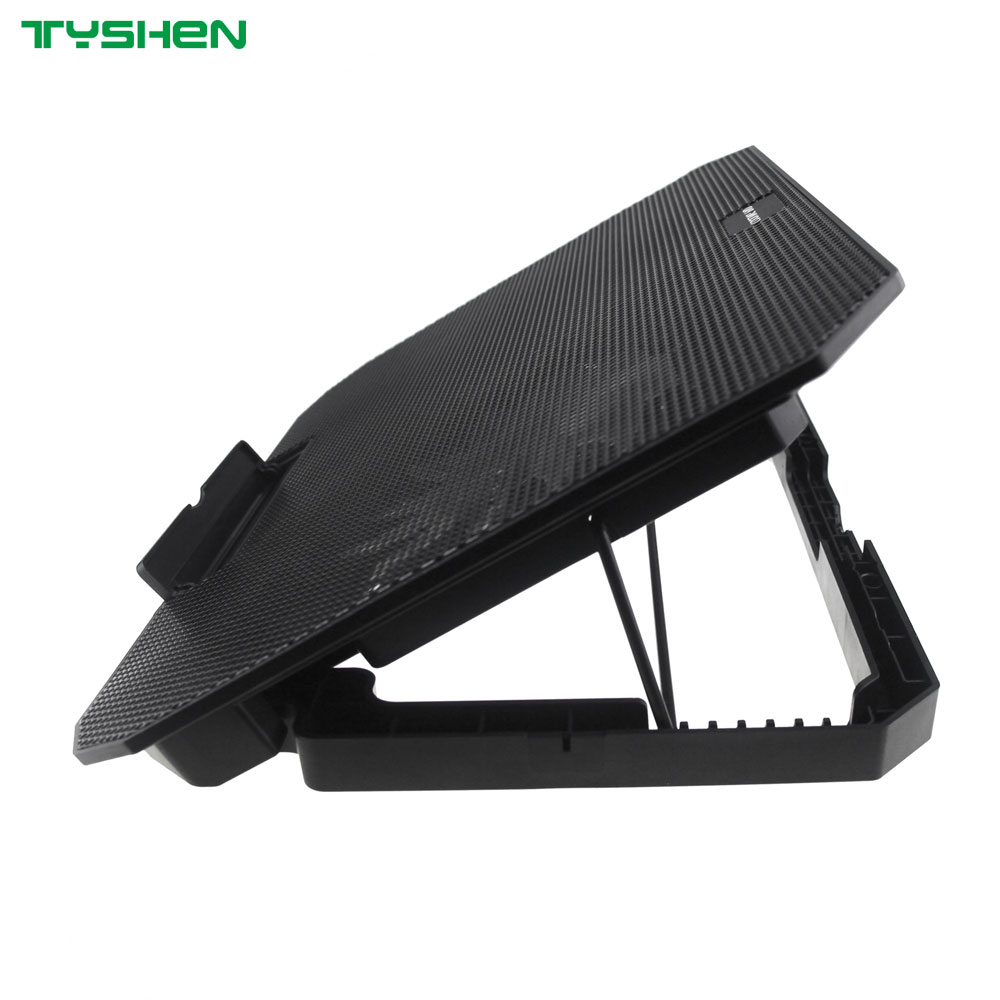 Fixed Speed 14CM 2 Fan RGB USB Laptop Cooling Stand