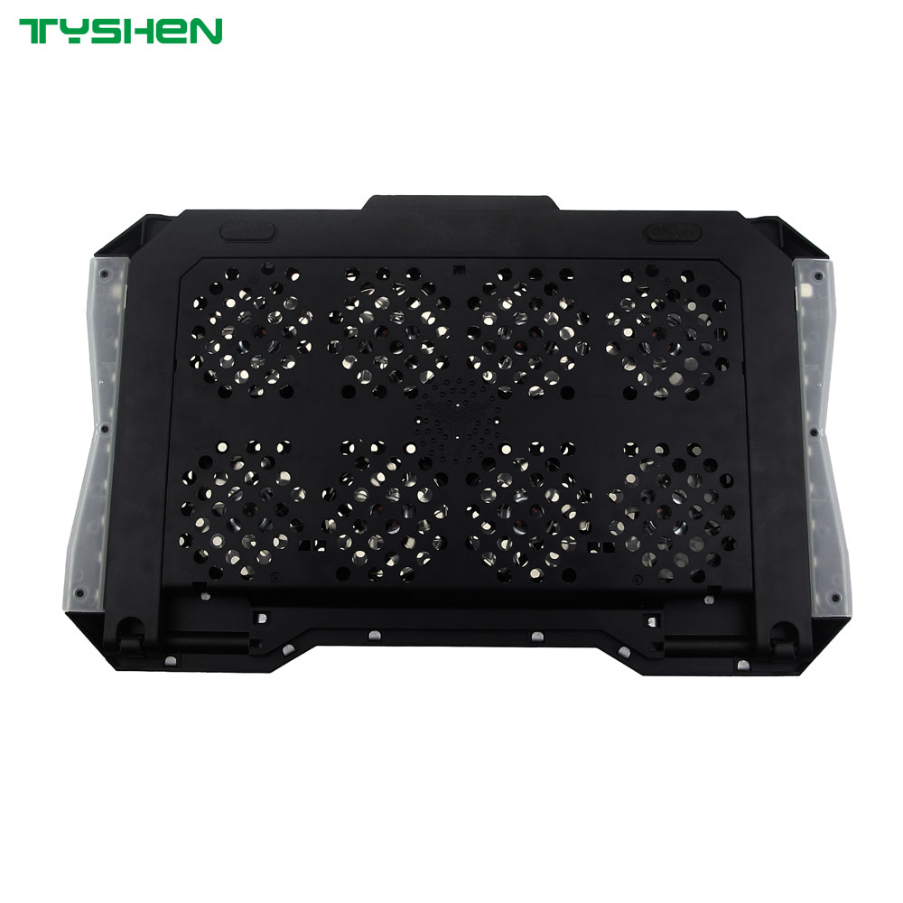 8-Fan Adjustable Gaming Laptop Cooling Fan with Dual USB