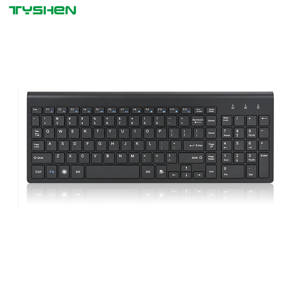 Wireless Full Size Keyboard with Numeric Keypad and Multi-Device Bluetooth 2.4G