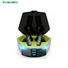TWS Wireless Headset with Gaming Style Charging Case Bluetooth 6.0 Audio