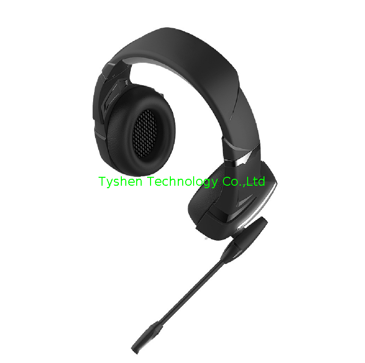 Hot Sell Computer Gaming Headset with USB and 3.5 Audio Port, Single Color Lighting