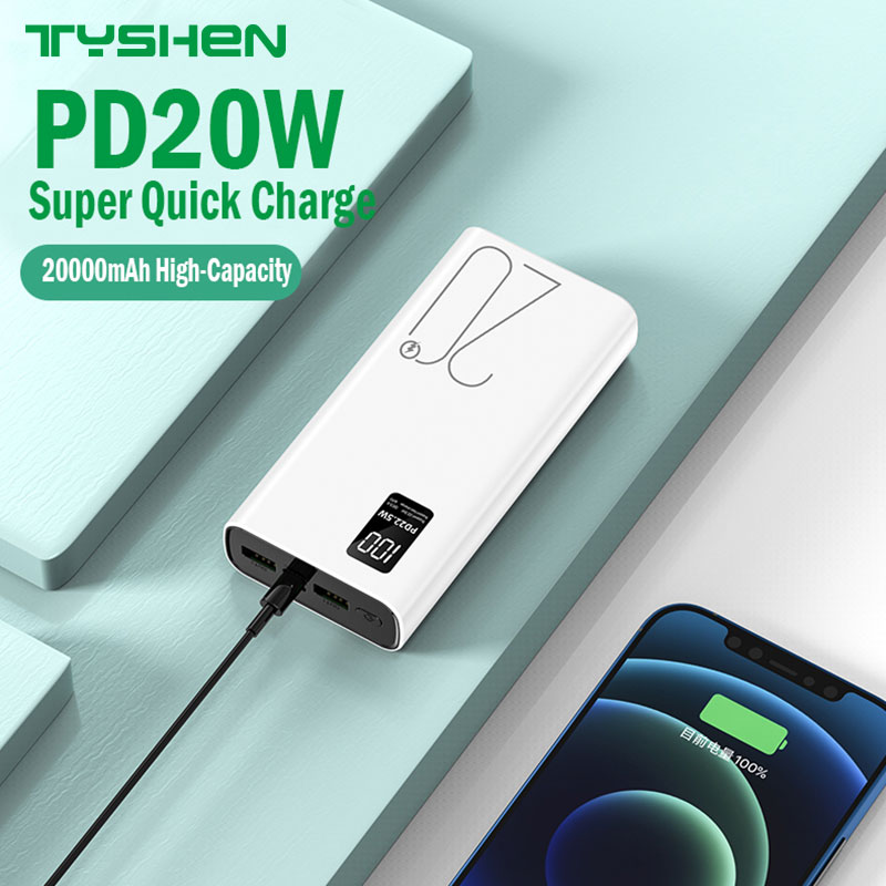 Super Quick Charge Power Bank 20000mAh 22.5W Pd20W Compatible