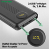 10000mAh Power Bank with Detachable 3 Cables