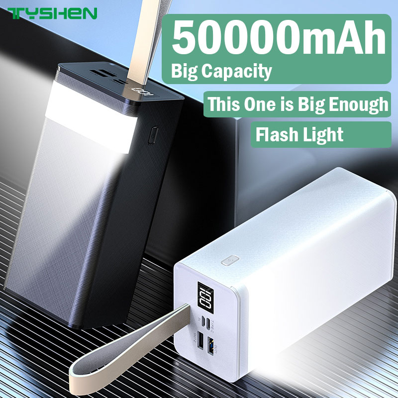 High Capacity Power Bank 50000mAh with Flash Light
