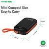 Mini Power Bank 10000mAh with Quick Charge, Built-in Type-C & Lighting Cables