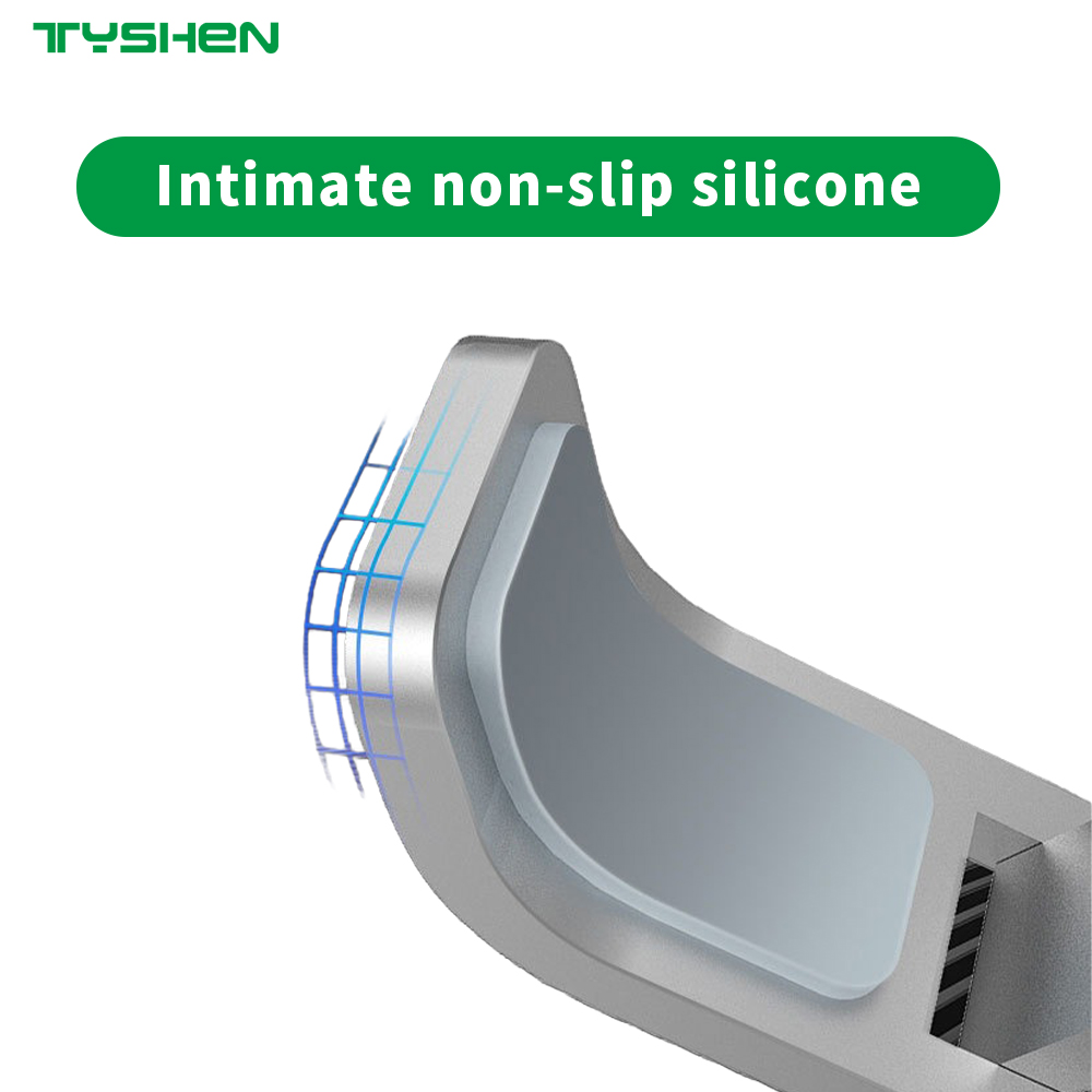 Foldable Aluminum Laptop Stand with Adjustable Anti-Slip Design