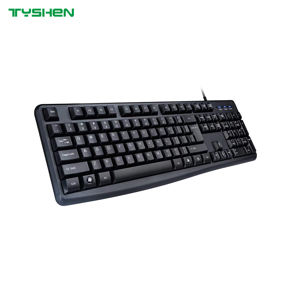104/105 Keys Standard Office Computer Keyboard USB Plug Play China Manufacturer