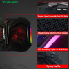 RGB Gaming Laptop Cooling Pad with RGB Light Bars and Adjustable Speed