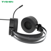 RGB Wired Headset 50mm Stereo Headphones With Noise Cancelling Microphone USB 3.5mm