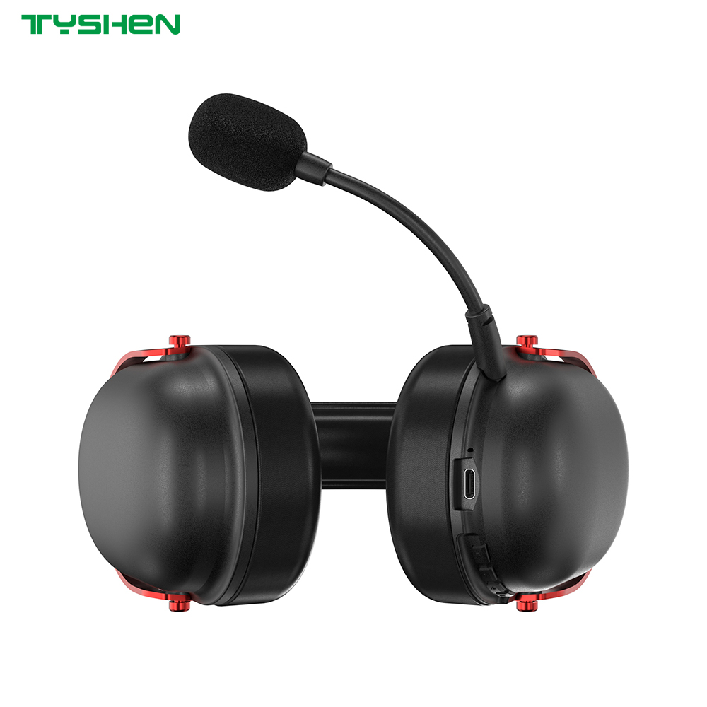 Foldable Mic Gaming Headset Bluetooth 6.0 2.4G Stereo Low Latency
